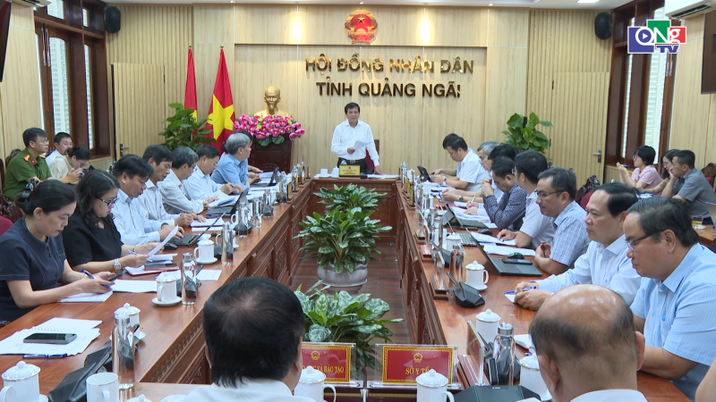 Thường trực HĐND tỉnh cho &yacute; kiến một số nội dung