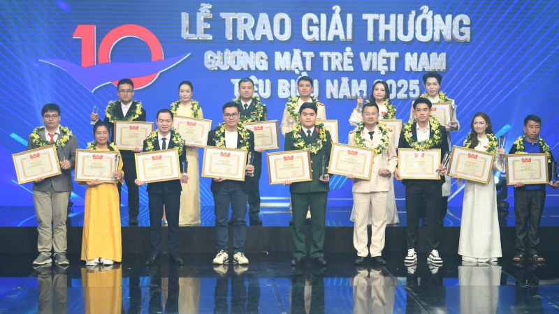 Vinh danh 10 gương mặt trẻ Việt Nam ti&ecirc;u biểu năm 2025 