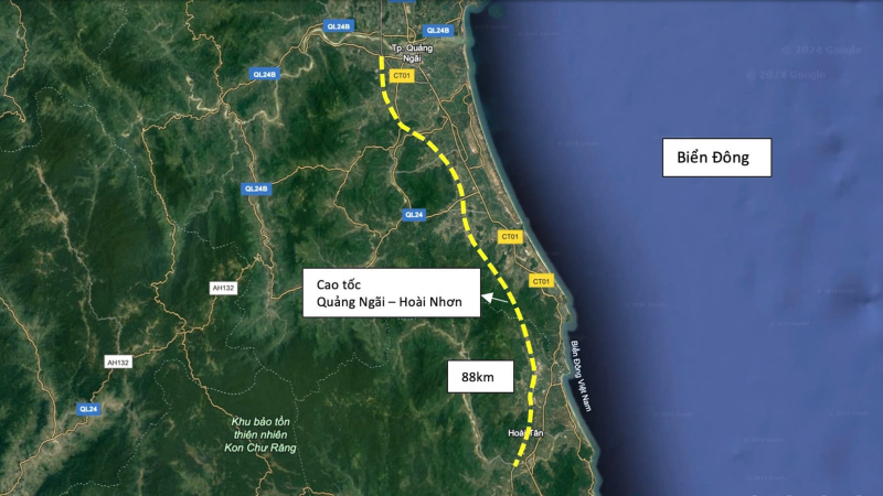 Th&ocirc;ng xe cao tốc Quảng Ng&atilde;i - Ho&agrave;i Nhơn v&agrave;o giữa th&aacute;ng 4/2026 