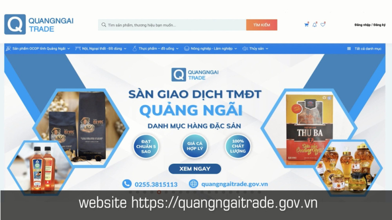 Quảng Ng&atilde;i th&uacute;c đẩy thương mại điện tử