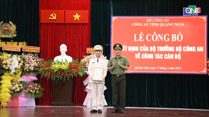 Đại t&aacute; Nguyễn Th&agrave;nh Long giữ chức Ph&oacute; Gi&aacute;m đốc C&ocirc;ng an tỉnh Quảng Ng&atilde;i