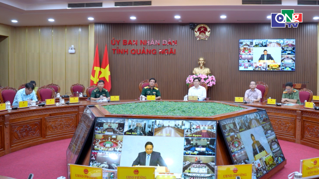 Quảng cảnh điểm cầu Quảng Ngãi