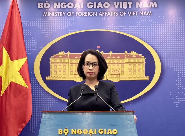Người phát ngôn Bộ Ngoại giao Phạm Thu Hằng. Ảnh: Duy Linh