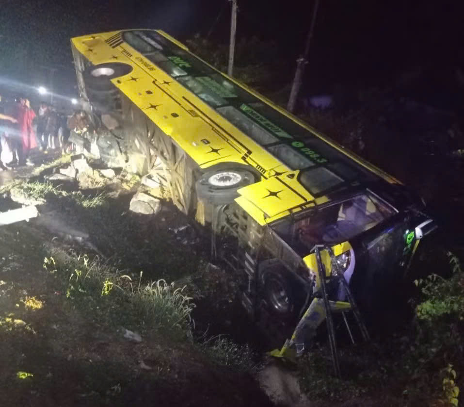 Hiện trường vụ tai nạn.