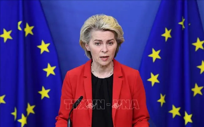 Chủ tịch Ủy ban châu Âu (EC) Ursula von der Leyen.