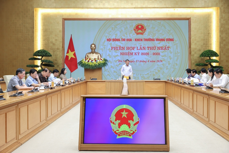 Đồng chí Lê Minh Hưng, Ủy viên Bộ Chính trị, Thủ tướng Chính phủ, Chủ tịch Hội đồng Thi đua-Khen thưởng Trung ương chủ trì Phiên họp thứ nhất của Hội đồng nhiệm kỳ 2026 - 2031.