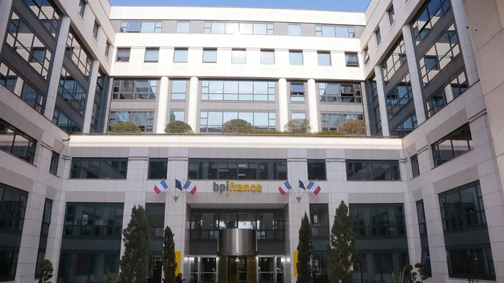 Trụ sở chính của ngân hàng đầu tư công Bpifrance tại Maisons-Alfort, Pháp - Ảnh: afp.com