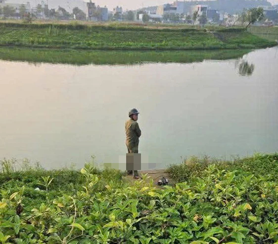 Vị trí phát hiện thi thể bé gái.