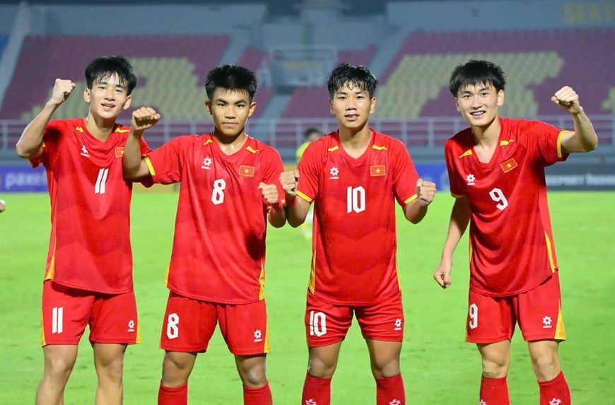 U17 Việt Nam tự tin chinh phục danh hiệu vô địch U17 Đông Nam Á 2026. Ảnh: VFF
