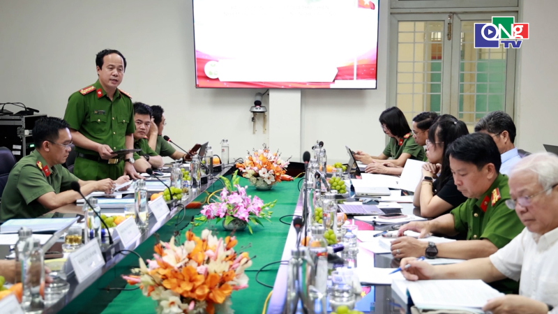 Nghiệm thu đề t&agrave;i bảo đảm an ninh ch&iacute;nh trị, trật tự n&ocirc;ng th&ocirc;n