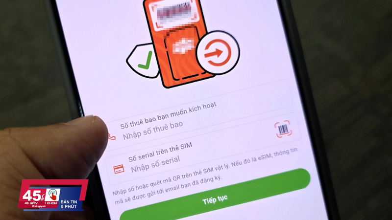 Người d&ugrave;ng di động tự x&aacute;c thực sim ch&iacute;nh chủ tr&ecirc;n VNeID