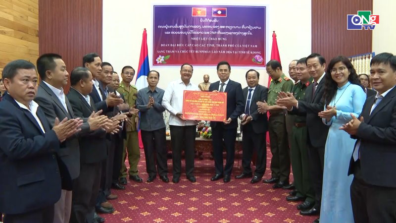 Đo&agrave;n cấp cao tỉnh Quảng Ng&atilde;i kết th&uacute;c chuyến thăm 4 tỉnh Nam L&agrave;o 