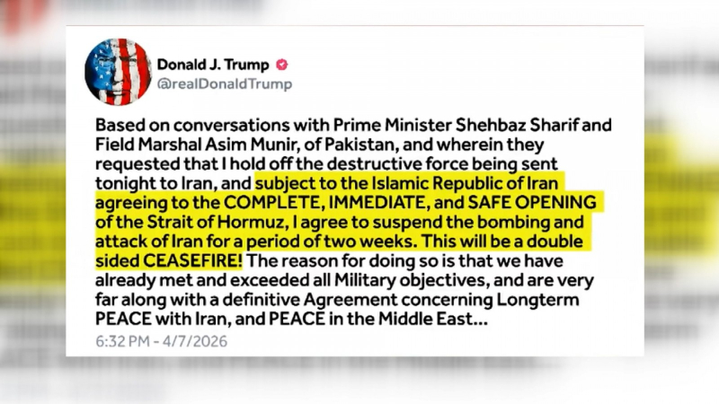 Iran x&aacute;c nhận lệnh ngừng bắn 2 tuần 