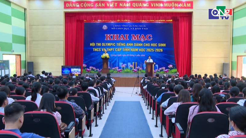 Khai mạc Hội thi Olympic tiếng Anh cấp tỉnh