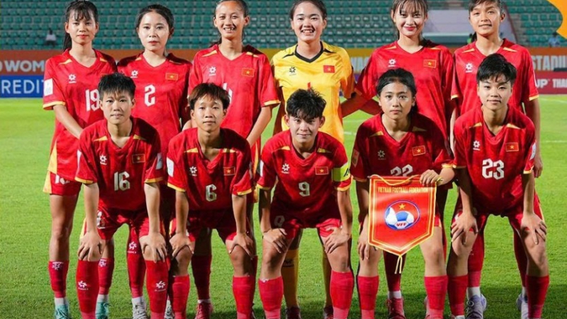 U20 nữ Việt Nam lần thứ hai gi&agrave;nh quyền v&agrave;o tứ kết giải ch&acirc;u &Aacute;