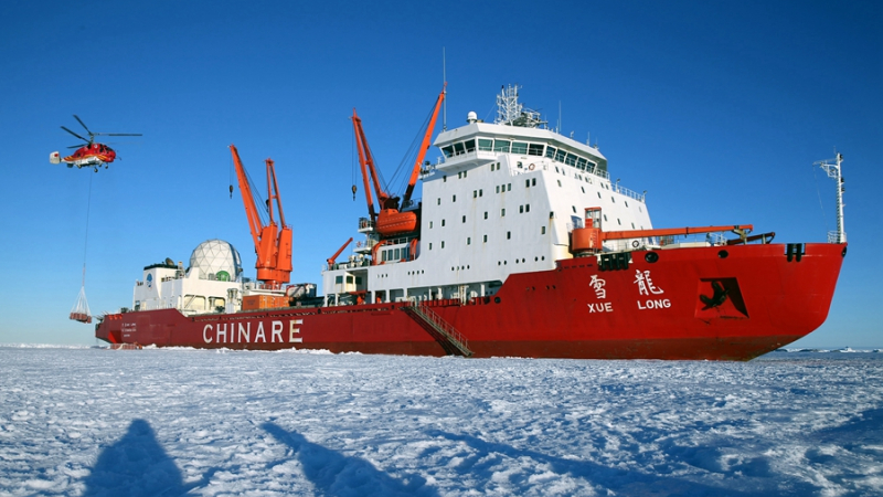 T&agrave;u ph&aacute; băng Trung Quốc ho&agrave;n th&agrave;nh nhiệm vụ nghi&ecirc;n cứu Nam Cực