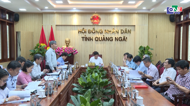 Thường trực HĐND tỉnh cho &yacute; kiến một số nội dung