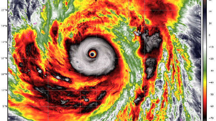 Si&ecirc;u b&atilde;o Sinlaku tiếp tục mạnh th&ecirc;m, gi&oacute; l&ecirc;n tới 212km/h 