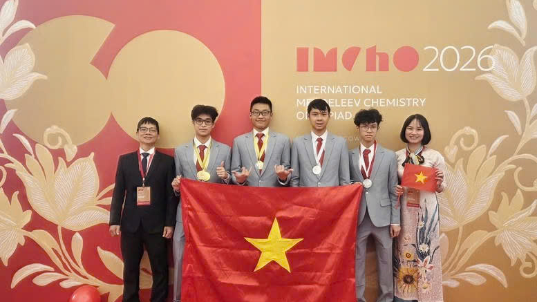 Việt Nam gi&agrave;nh 4 huy chương tại Olympic H&oacute;a học 