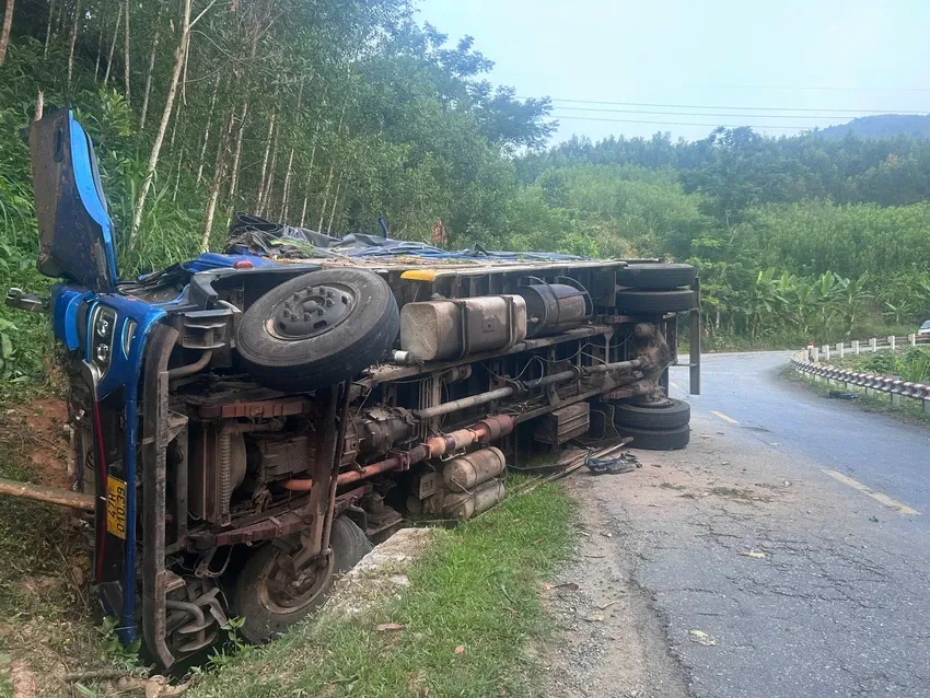 Hiện trường vụ tai nạn.