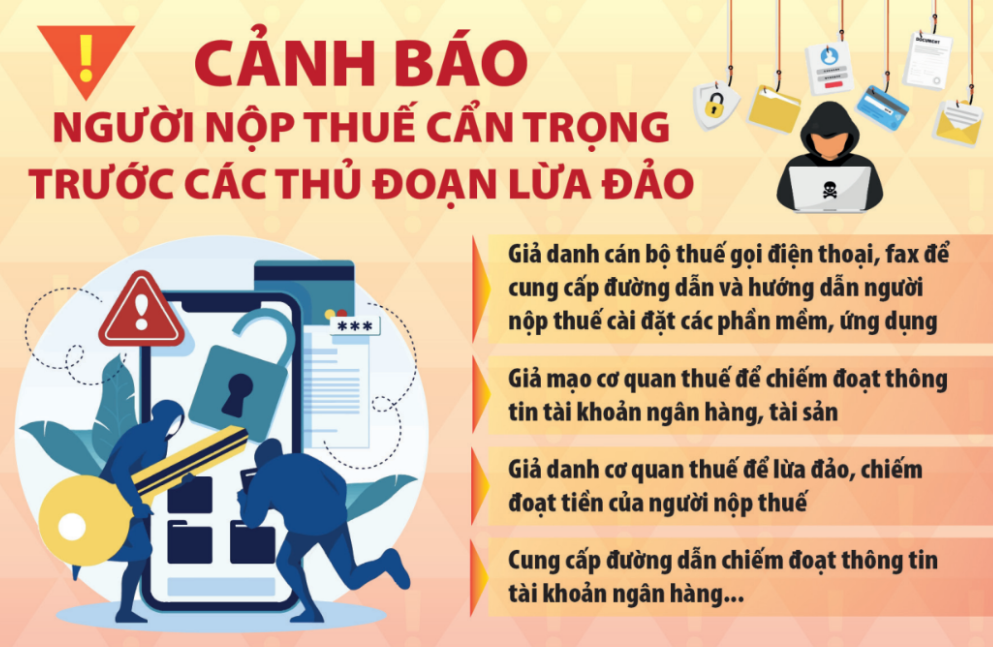 Cảnh báo giả danh cán bộ thuế lừa đảo hộ kinh doanh.