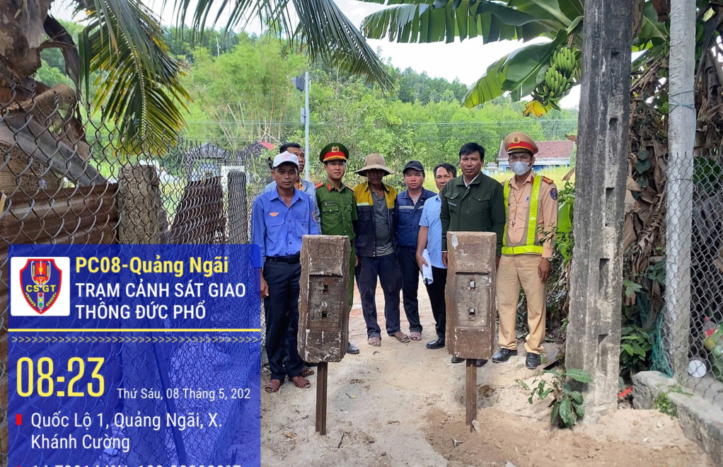 Lối đi tự mở qua đường sắt thuộc Km 980+120 tuyến đường sắt Bắc - Nam đã được đóng kín.