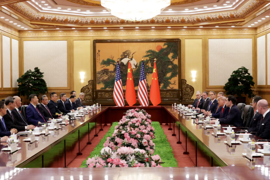 Cuộc hội đàm giữa Tổng thống Mỹ Donald Trump và Chủ tịch Trung Quốc Tập Cận Bình. Ảnh: Getty Images