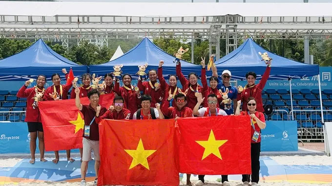 Đội tuyển b&oacute;ng n&eacute;m nữ Việt Nam c&ugrave;ng bảng đương kim v&ocirc; địch Đức tại giải v&ocirc; địch thế giới 2026