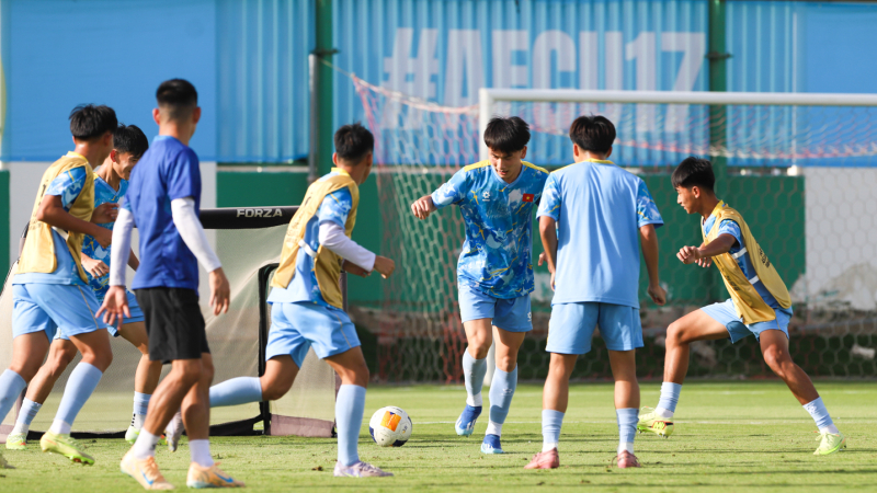 U17 Việt Nam đ&atilde; sẵn s&agrave;ng cho trận ra qu&acirc;n gặp U17 Yemen
