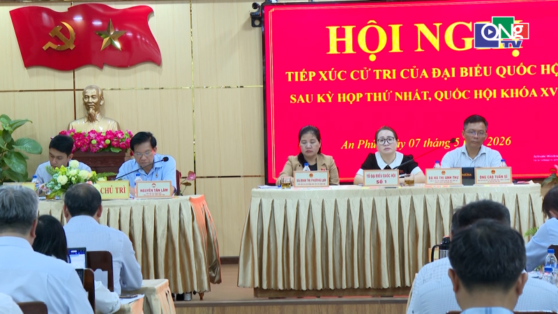 Tiếp x&uacute;c cử tri x&atilde; Trường Giang v&agrave; x&atilde; An Ph&uacute;