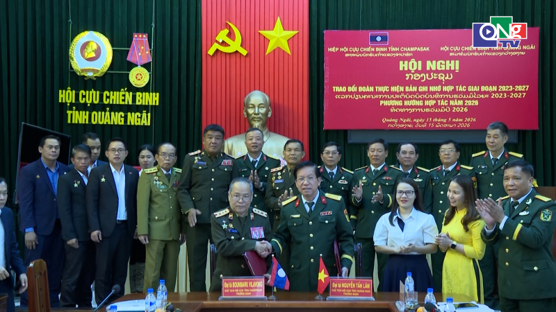 Thắt chặt hợp t&aacute;c giữa Quảng Ng&atilde;i v&agrave; Champasak