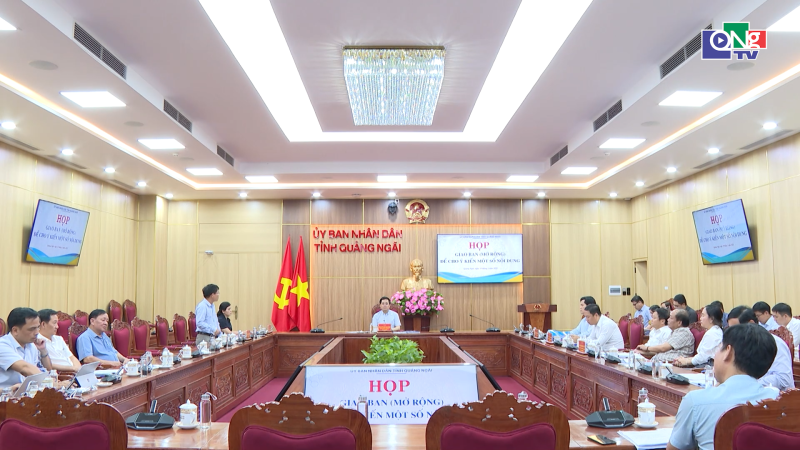 UBND tỉnh cho &yacute; kiến một số nội dung thuộc thẩm quyền
