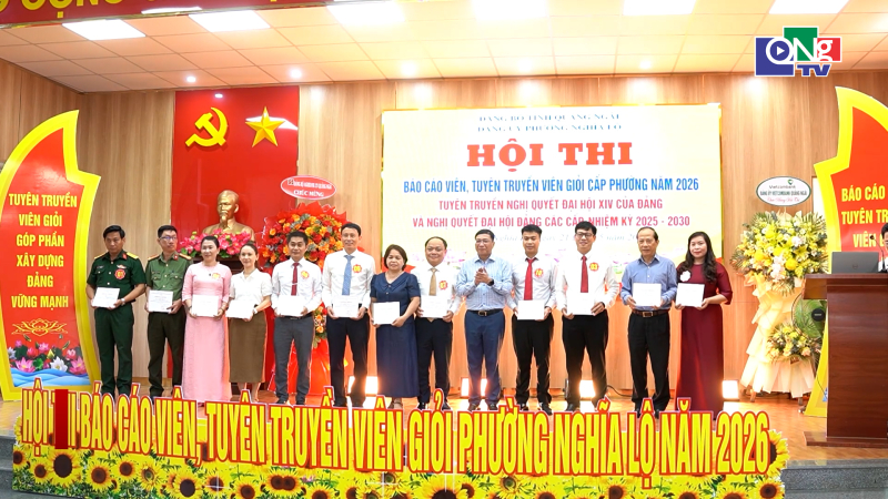 Hội thi B&aacute;o c&aacute;o vi&ecirc;n, tuy&ecirc;n truyền vi&ecirc;n giỏi phường Nghĩa Lộ