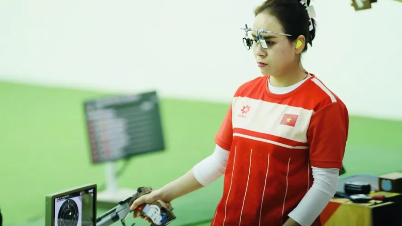 Xạ thủ Trịnh Thu Vinh tranh t&agrave;i ở Cup thế giới 2026