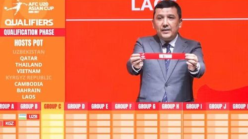 Đội tuyển U20 Việt Nam rơi v&agrave;o bảng đấu kh&oacute; tại v&ograve;ng loại ch&acirc;u &Aacute; 2027