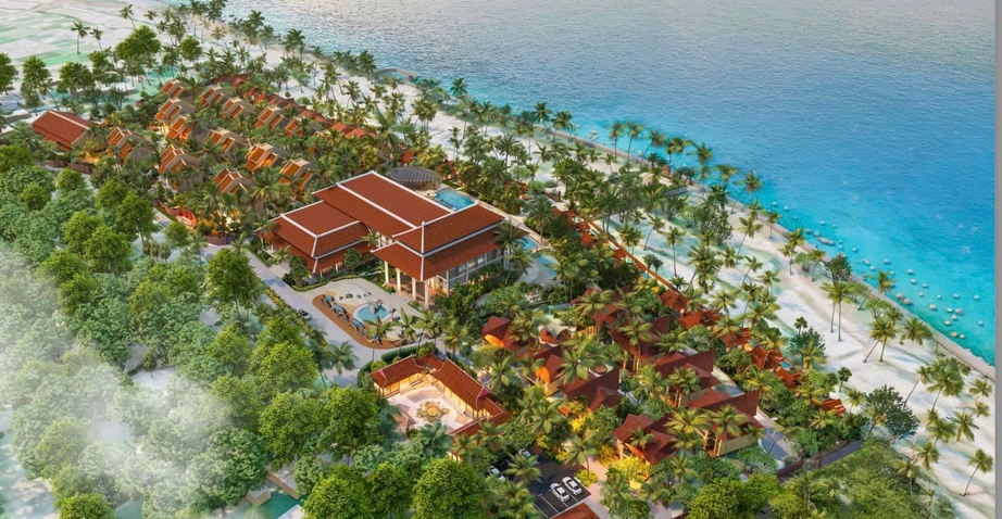 Phối cảnh một phần dự án Crystal Holidays Heritage Lý Sơn.