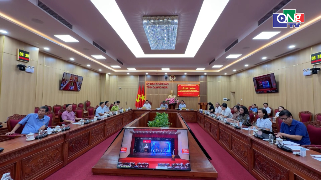 Quang cảnh điểm cầu Quảng Ngãi.