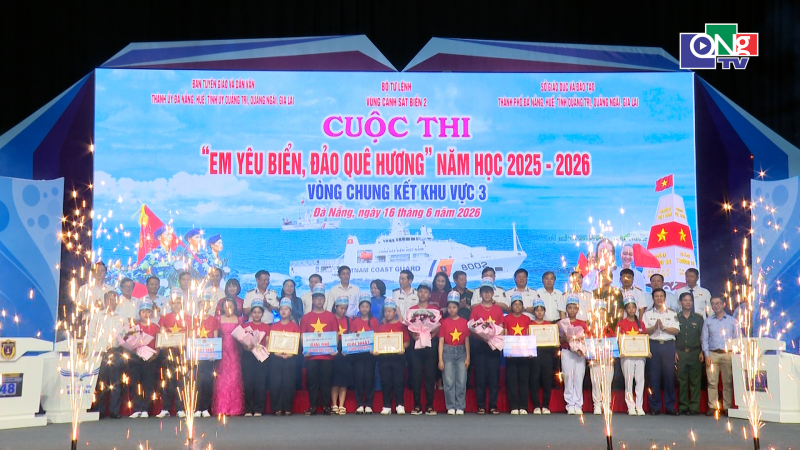 Quảng Ng&atilde;i đoạt giải Nhất cuộc thi &ldquo;Em y&ecirc;u biển, đảo qu&ecirc; hương&rdquo;