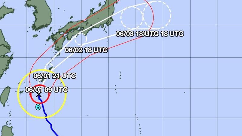B&atilde;o Jangmi đổ bộ v&agrave;o tỉnh Wakayama của Nhật Bản
