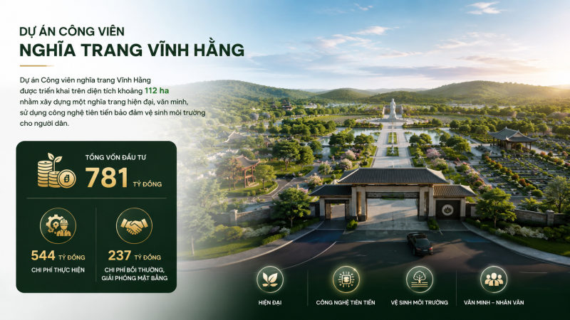 Quảng Ng&atilde;i x&acirc;y dựng c&ocirc;ng vi&ecirc;n nghĩa trang hơn 781 tỷ đồng