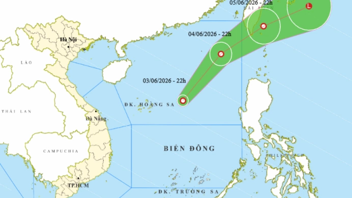 Xuất hiện &aacute;p thấp nhiệt đới đầu ti&ecirc;n tr&ecirc;n Biển Đ&ocirc;ng