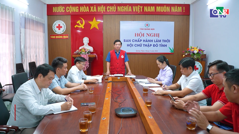 Hội nghị Ban Chấp h&agrave;nh l&acirc;m thời Hội Chữ thập đỏ tỉnh lần thứ II