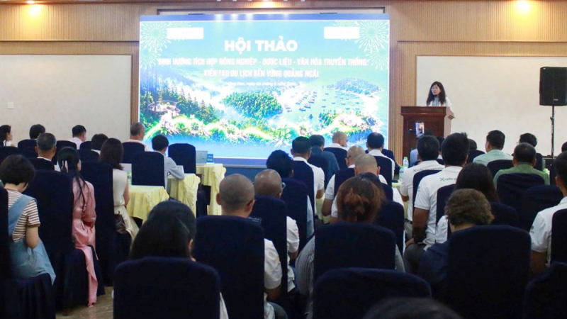 Quảng Ng&atilde;i ph&aacute;t triển du lịch bền vững từ n&ocirc;ng nghiệp, dược liệu v&agrave; văn h&oacute;a 