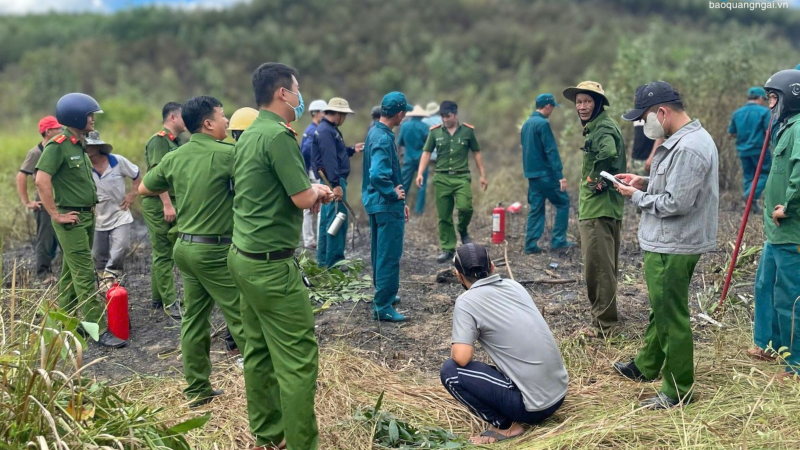Khống chế kịp thời vụ ch&aacute;y gần 2ha rừng sản xuất ở Tr&agrave; Giang 