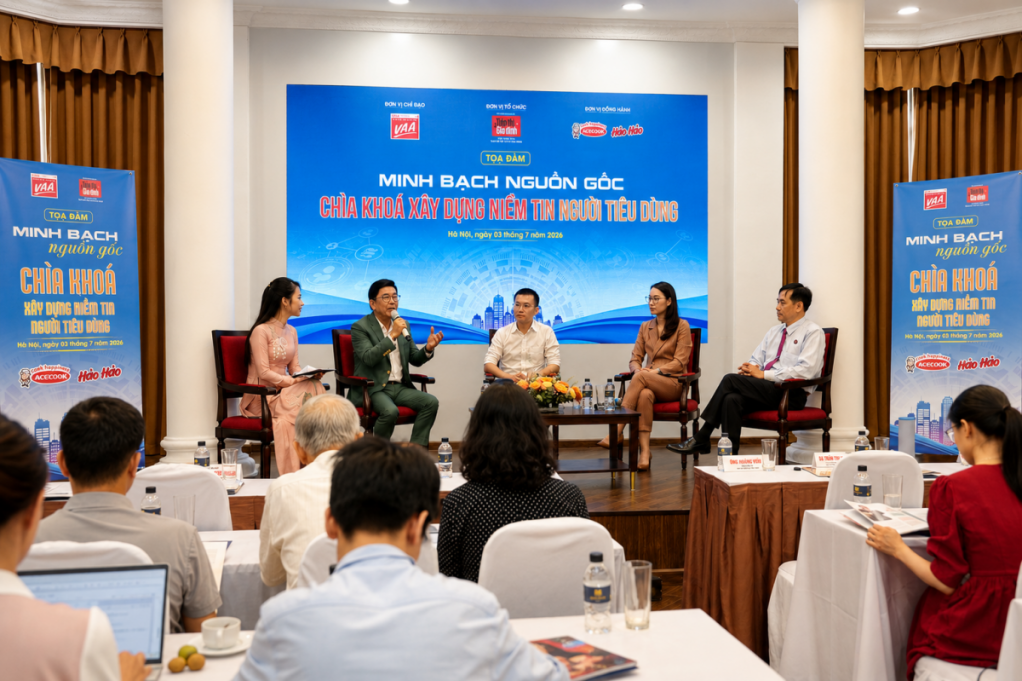 Quang cảnh buổi tọa đàm "Minh bạch nguồn gốc – Chìa khóa xây dựng niềm tin người tiêu dùng".