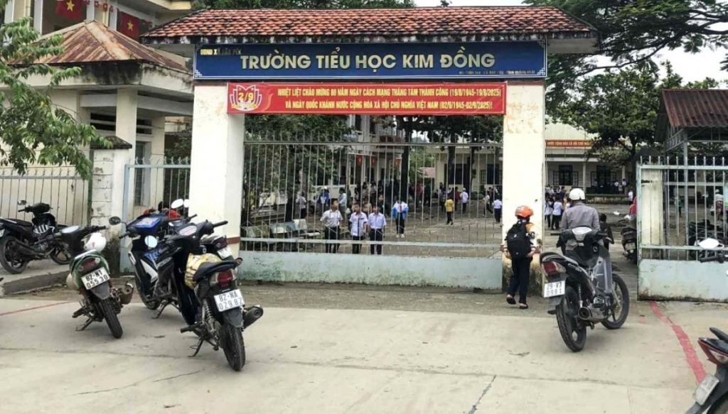 Trường Tiểu học Kim Đồng, xã Đắk Pék, tỉnh Quảng Ngãi.