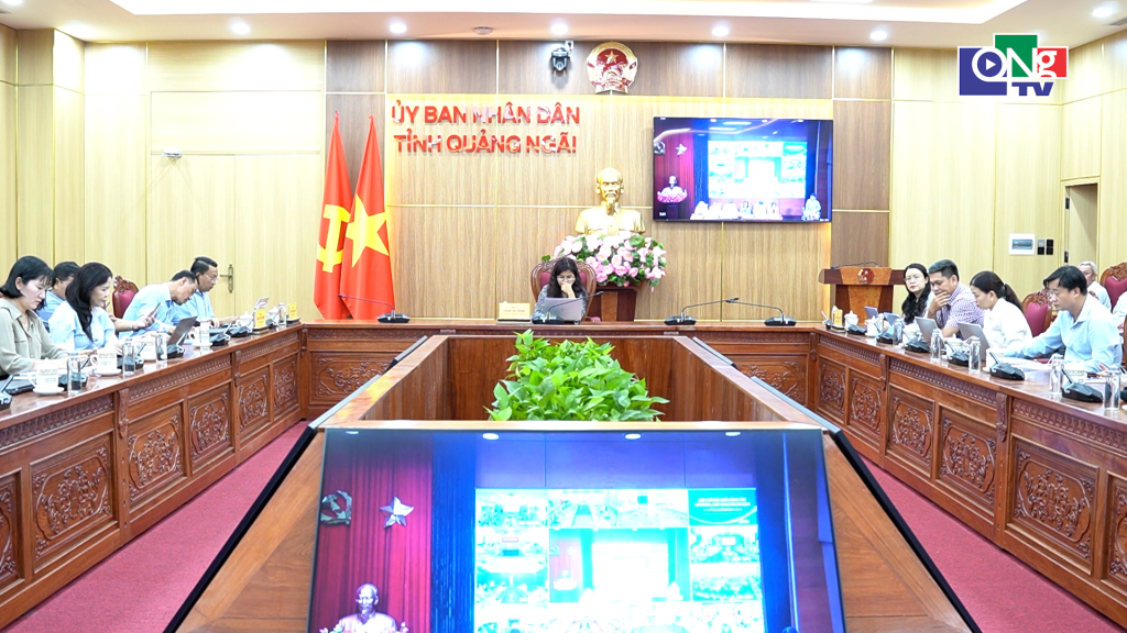 Quang cảnh điểm cầu Quảng Ngãi.