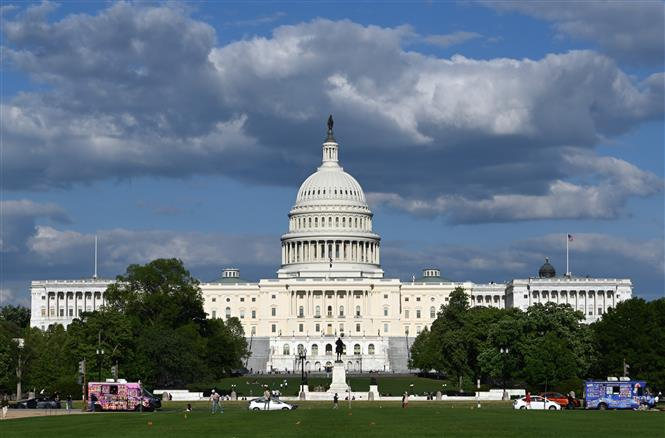 Trụ sở Quốc hội Mỹ ở Washington, D.C. Ảnh: THX/TTXVN
