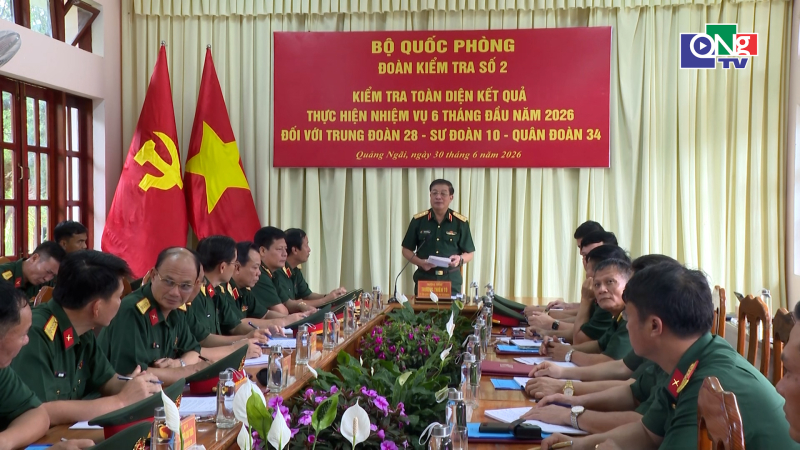 Bộ Quốc ph&ograve;ng kiểm tra Trung đo&agrave;n 28
