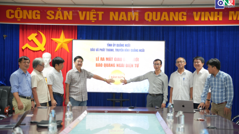 Ra mắt giao diện mới B&aacute;o Quảng Ng&atilde;i điện tử